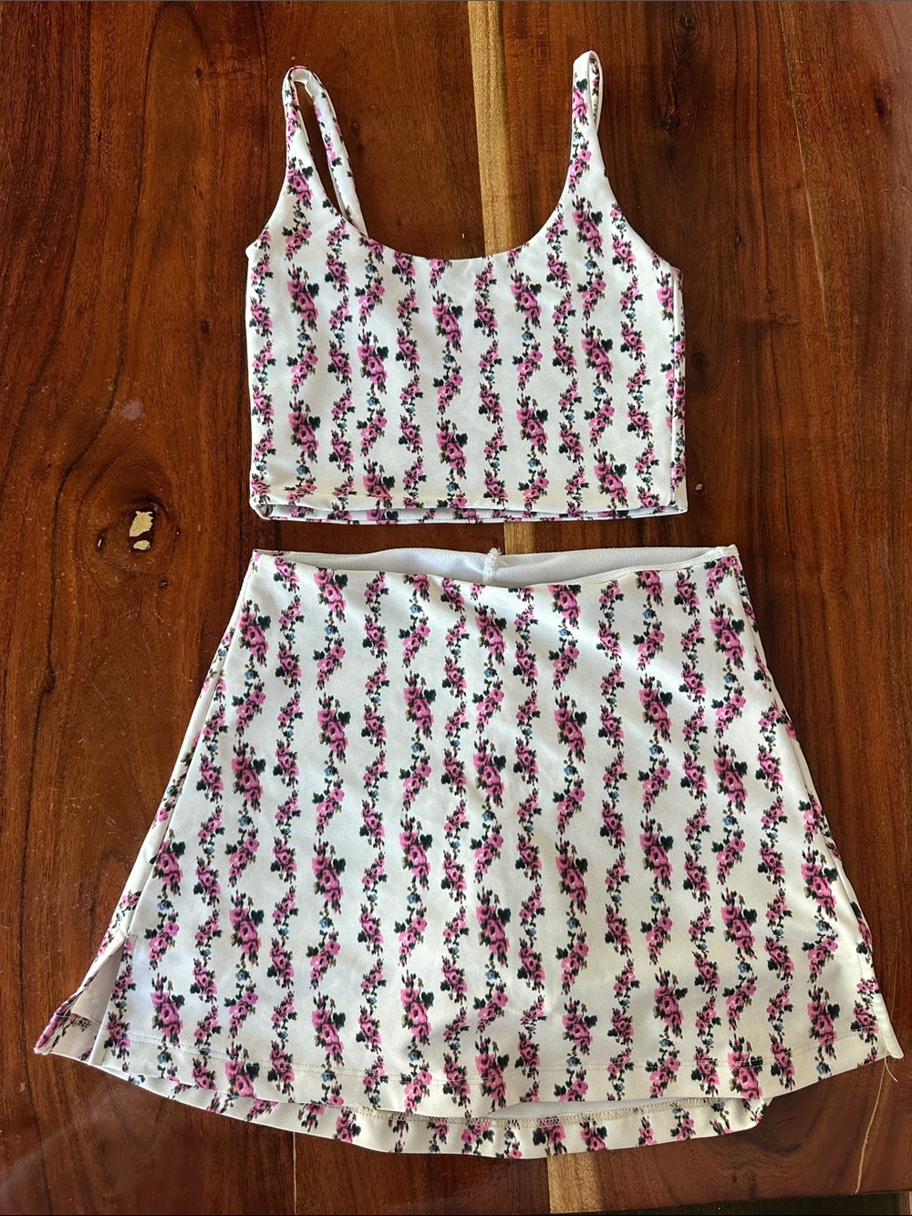 Skatie Oxford Set with Paige Crop & Naomi Tennis Skirt